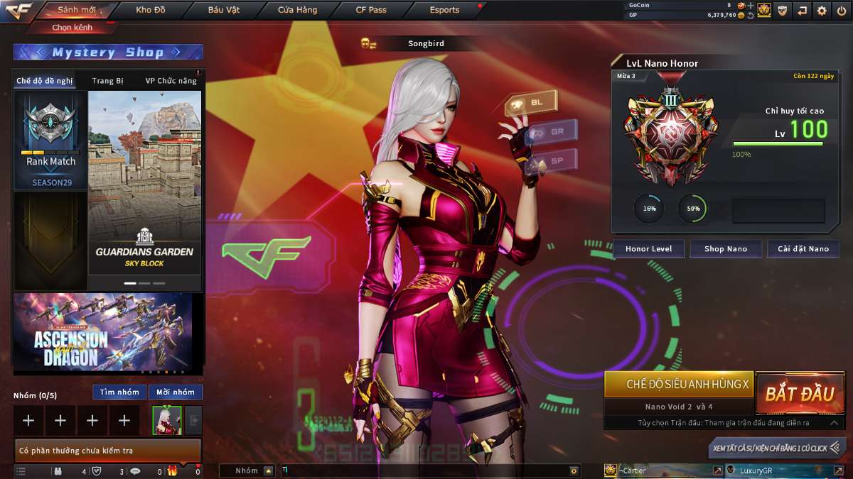 shop acc cf uy tin gia re